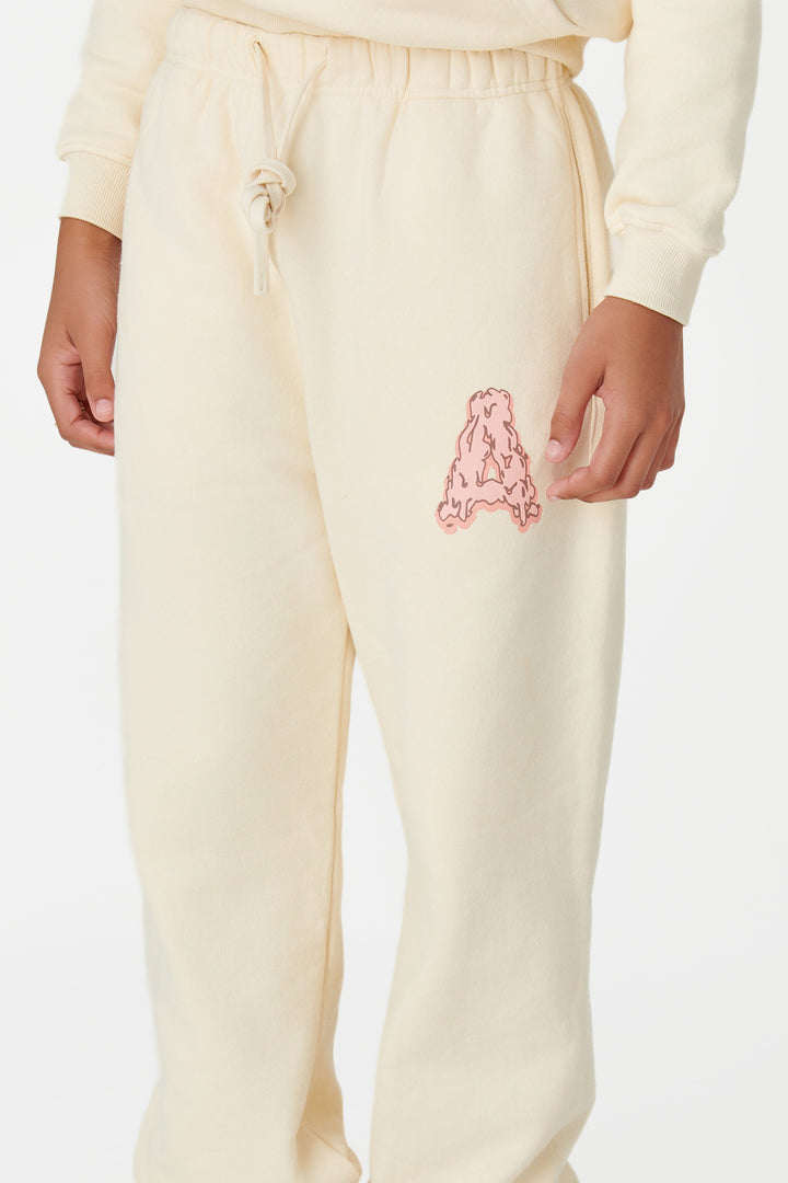 Youth Classic A Sweatpants Creme/Peach