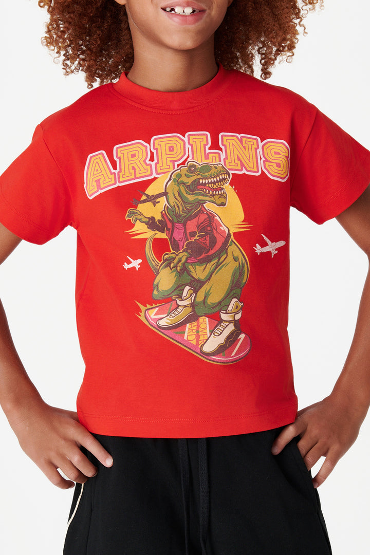 Youth Dino Tee - Red