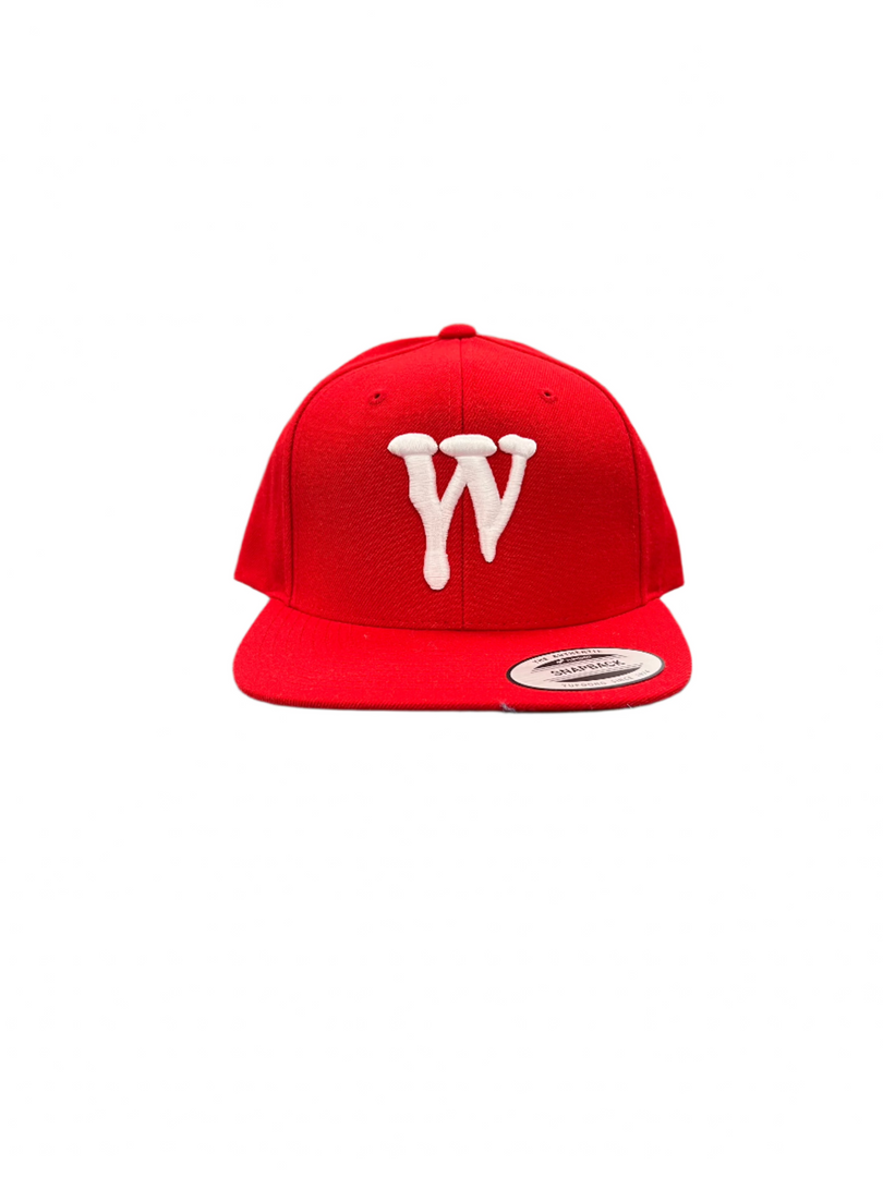 Wallo Drip Snapback - Red